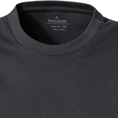 Ragman T-Shirt Basic Rundhals 40181 019 antrazit-melange